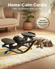Load image into Gallery viewer, Merach Rocking Steppers for Exercise at Home, 3D Motion Stair Stepper with Resistance Bands for Full Body Workout & Low-Impact Balance Board, 330 LBS Loading Capacity Exercise Equipment(Black)