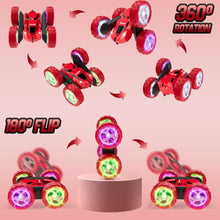 Load image into Gallery viewer, Hamdol Remote Control Car for Kids Ages 6-12, 4WD RC Stunt Car with LED Lights
