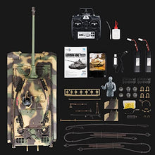 Load image into Gallery viewer, Ferthor Fun Heng Long RC Tank for Adults 1:16 2.4ghz German Tiger King Henschel Remote Control Tank Model