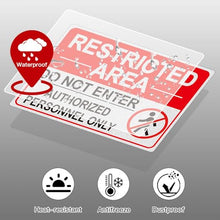 Load image into Gallery viewer, Do Not Enter Signs, 2 Pack Restricted Area Authorized Personnel Only Sign