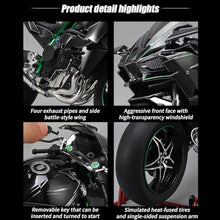 Load image into Gallery viewer, 1/6 Scale Alloy Dynamic Motorcycle Model with Ignition System and Smoke Spray