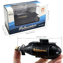 Load image into Gallery viewer, Tipmant Mini Remote Control Nuclear Submarine Toy RC Boat Electric Water Kids (Black)