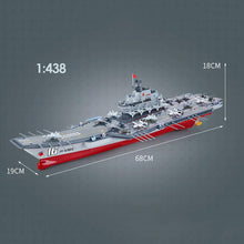 Load image into Gallery viewer, RC Boat, 30KM/H High Speed RC Aircraft Carrier, 2.4Ghz Simulated Electric RC Battleship, 26.7 Inches 1:438 Scale Water Remote Control Aircraft Carrier