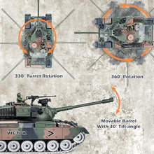 Load image into Gallery viewer, Supdex RC Tank, 1:18 Alloy Metal US M60 Remote Control Army Model Toys