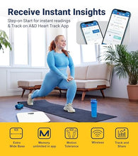 Load image into Gallery viewer, A&D Medical Digital Body Weight Scale, UC-356BLE Bluetooth Bathroom Weight Machine, UltraWide Platform and Large Display, Syncs with A&D App,550lb (249kg), Batteries Included, White