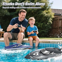 Load image into Gallery viewer, Shark RC Boat for Kids & Adults,2.4GHz High Speed Remote Control Racing Boat W/ Dual Battery 50 Min Runtime,Waterproof