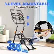 Load image into Gallery viewer, Stair Stepper for Home Gym, 350lbs Vertical Climber Machine with LCD Display, Non-Slip Pedals & 350lb Capacity Compact Folding Cardio Exercise Climber
