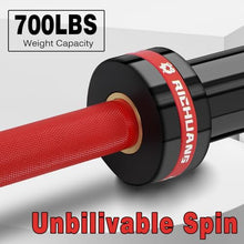 Load image into Gallery viewer, RICHUANG 7ft Olympic Barbell Weight Bar for Weightlifting -700LBS-Red