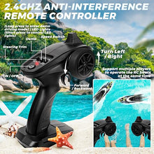 Load image into Gallery viewer, BEZGAR TX123 Remote Control Boats - Fast Speed RC Boat 32+ KPH with A Portable Suitcase for Lakes & Pools