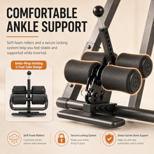Load image into Gallery viewer, HARISON Inversion Table for Back Pain Relief - Decompression Back Stretcher, 350LBS Capacity Strength Training Inversion Equipment, Decompression Table with Safe Belt & Comfortable Ankle Holders