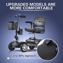Load image into Gallery viewer, Metro Mobility 4 Wheel Motorized Scooter for Adults - 300 lbs Capacity Powered Mobility Scooters for Seniors, Travel - Sliding Swivel Seat with Flip-up Armrests & Easy Disassembly - Blue
