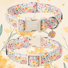 Load image into Gallery viewer, ARING PET Spring Summer Dog Collar-Cute Dog Collar for Small Dogs, Adjustable Cotton Floral Pet Collars Puppy Collar for Small Medium Large Dogs