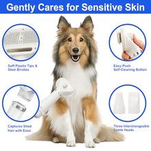 Load image into Gallery viewer, 3-in-1 Pet Hair Dryer Brush for Dogs & Cats – Portable Blower & Slicker Brush, Adjustable Temperature, Overheat Protection