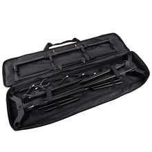 Load image into Gallery viewer, Carp Fishing Rod Holder,HUIOP Adjustable Retractable Carp Fishing Rod Stand with LED Bite Alarms