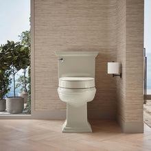 Load image into Gallery viewer, KOHLER 25875-47 Hyten® Elevated Quiet-Close™ elongated toilet seat, Almond