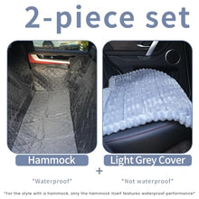 Load image into Gallery viewer, CoSofSLIP Dog Car Seat Cover 2 Piece Seat Waterproof Hammock and Light Grey Cover,Scratch Proof Nonslip Back Seat Pet Bed Mat for Travel Durable Soft Back Seat Covers for Cars Trucks and SUVs