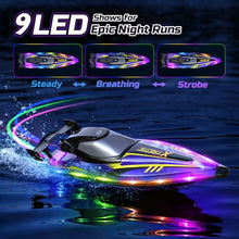 Load image into Gallery viewer, DEERC 17” Large High-Speed RC Jet Boat, Self-Righting Remote Control Boat
