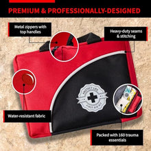 Load image into Gallery viewer, Protect Life Survival First Aid Kit for Home/Business, Camping Survival Kits | Mini Travel First Aid Kit | Camping Equipment | Small Kits for Car | Outdoor Emergency Survivals Pack - 160pcs