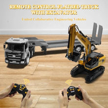 Load image into Gallery viewer, 1:24 RC Semi-Trailer Engineering Tractor With Sound and Lights, Construction Vehicles for Boys