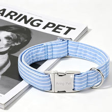 Load image into Gallery viewer, ARING PET Boy Dog Collar for Puppy Small Medium Large Dogs-Blue Stripe S
