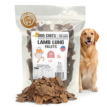 Load image into Gallery viewer, Dog Chits Lamb Lung Fillets Dog and Puppy Treats - Low Fat, High Protein Single Ingredient Dog Treat - Easy to Break Slices - Great for Training - Made in USA, 6 oz. Bag