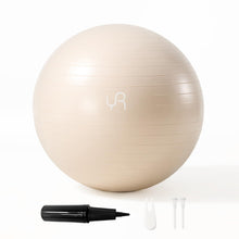 Load image into Gallery viewer, YR Exercise Ball 21.6'' Yoga Ball for Workout Pregnancy Stability - White