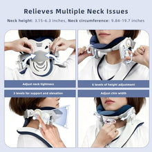 Load image into Gallery viewer, Cervical Traction Device, Lightweight & Adjustable Neck Stretcher for Neck Support, Cervical Neck Traction Device for Home Use, Neck Pain & Tension Relief, FSA-HSA Eligible (White)