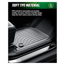 Load image into Gallery viewer, VIWIK Floor Mats Compatible for 2013-2018 Ram 1500/2500/ 3500 Crew Cab, 2019-2024 Ram 1500 Classic Crew Cab, Automotive Car Floor Mats All Weather Custom Floor Liners TPE Black