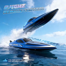 Load image into Gallery viewer, RC Boat for Kids with LED Lights, 35 KPH Remote Control Boat, 2.4Ghz Electric Fast Speed Boat for Adults