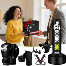 Load image into Gallery viewer, Freestanding Punching Bag for Adults Teens, 70'' Heavy Boxing Bag with Stand with Gloves, Pump and Jump Rope, Women Men Standing Kickboxing Bag for MMA Training Muay Thai Fitness Karate Home Gym