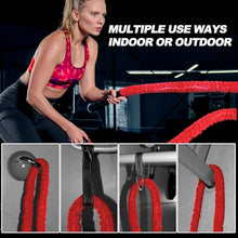 Load image into Gallery viewer, Brobantle Battle Rope 1.5 Inch Diameter,Red 30FT Exercise Workout Ropes for Home Gym Heavy Weighted Training Rope for Working Out