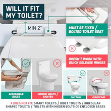 Load image into Gallery viewer, Lunderg Toilet Safety Rails for Seniors - Easy Installation & Super Sturdy Grab Bars Arms - Non-Bulky & Elegant Handicap Toilet Safety Frame - Seat Handles for Elderly, Disabled or Mobility Issues