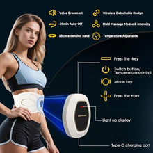 Load image into Gallery viewer, abs Stimulator Abdominal Massager with Heat & Redlight & Vibration & Electric Muscle Stimulator, Tactical x abs Toner Belt for Belly Fat Burning Stomach Cellulite, Lower Back Massagr for Pain Relief