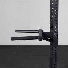 Load image into Gallery viewer, Titan Fitness Y-Dip Bar Fits X-3 Series Power Racks - Black