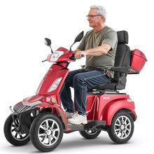 Load image into Gallery viewer, VEVOR Heavy Duty 4-Wheel Mobility Scooter, Powerful 1000W Brushless Motor, 500 lbs Capacity, 21.5 Miles Long Range, All Terrain Mobility Scooter with Lockable Trunk for Seniors & Adults