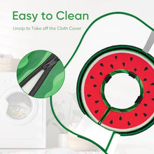Load image into Gallery viewer, Sponge Dog Cone Collar, Dog Donut Collar After Surgery with Clear Shield, Adjustable Soft Cone for Dogs to Stop Licking-Comfy Cone for Large Medium Small Dogs (Watermelon,M)