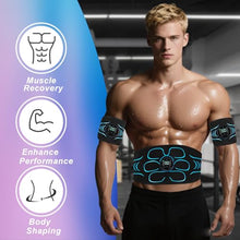 Load image into Gallery viewer, YDFAC AB Stimulator, AB stimulator Muscle Toner, ABS Stimulator Abdominal, for Abdomen, Arms, Legs. Fitness Belt KLT-07 Blue