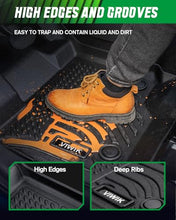 Load image into Gallery viewer, VIWIK TPE Floor Mats Custom for Dodge Grand Caravan 7 Seat 2011-2020,All Weather Car Mats Compatible for Town & Country (Stow'n Go Only) 2008-2016, Full Set Automotive Floor Mats,1st 2nd 3rd Row, 4pcs