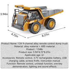 Load image into Gallery viewer, BLQCSLH Excavator Set,RC Dump Truck Command The Site Conquer The Dir (Truck)