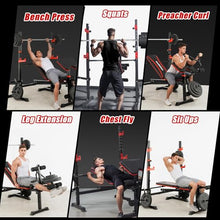 Load image into Gallery viewer, MAIDOMA 1500LB 8 IN 1 Weight Bench with Leg Extension