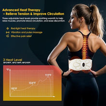 Load image into Gallery viewer, abs Stimulator Abdominal Massager with Heat & Redlight & Vibration & Electric Muscle Stimulator, Tactical x abs Toner Belt for Belly Fat Burning Stomach Cellulite, Lower Back Massagr for Pain Relief