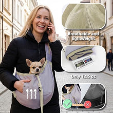 Load image into Gallery viewer, Dog Carrier Sling,Dog Carriers for Small Dogs & Cats Under 20 lbs,Puppy Carrying Backpack Pet Purse with Pockets,Adjustable Shoulder Strap,Hands Free for Travel (Purple)