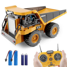 Load image into Gallery viewer, Dwi Dowellin Remote Control Dump Truck Toys for Boys 4-7,Construction Rc car with Lights/Sounds for Kids Age 8-12 Year Old,Ideal for Boys Age 3+