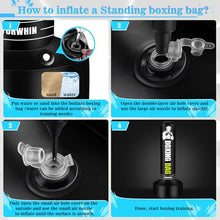 Load image into Gallery viewer, Heavy Freestanding Punching Bag for Adults, 70'' Standing Punching Bag Heavy Bag with Boxing Gloves, Women Men Boxing Training Equipment Kickboxing Bags for Beginners Training MMA Fitness Home Gym