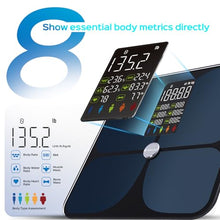Load image into Gallery viewer, Lepulse Scale for Body Weight, Smart Digital Bathroom Weight Scale with BMI Muscle Mass 20 Body Composition Metrics,4.68"Large Display Body Fat Scales, Heart Rate, Accurate Bluetooth Weighing with App
