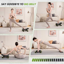Load image into Gallery viewer, Ab Roller with Elbow Support, Ab Roller Board Core Workout Machine with 4 Wheels, Mini Pilates Reformer Equipment
