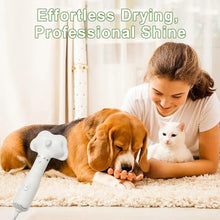 Load image into Gallery viewer, Professional Pet Grooming Dryer Brush – 3-in-1 Dog Blow Dryer with Slicker Brush, Adjustable Temp, Overheat Safe, Salon Quality