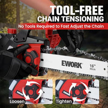 Load image into Gallery viewer, EWORK Electric Chainsaw Corded 16-Inch 15 Amp Electric Chain Saws, Corded Chainsaw