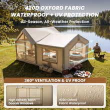 Load image into Gallery viewer, Inflatable Tent 8-10 Person|Blow Up Tent with Pump|Hot Tent with Stove Jack
