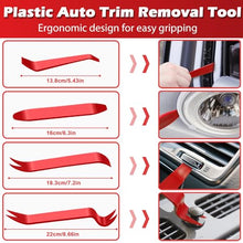 Load image into Gallery viewer, DOAHO 17Pcs Mechanic Hook and Pick Tool Set & Car Trim Removal Kit with Fastener Clip Pliers,Rivet Puller,Magnetic Pickup,Gasket Scraper,Non-Scratch Plastic Pry Tools for Automotive Repair-Red